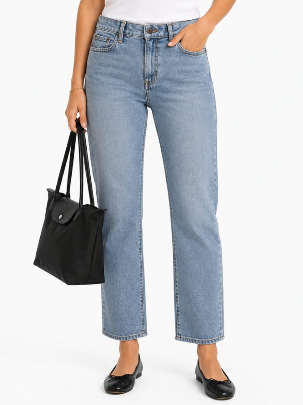 Simon Miller Light Wash Cropped Straight Leg Jeans Size 28
